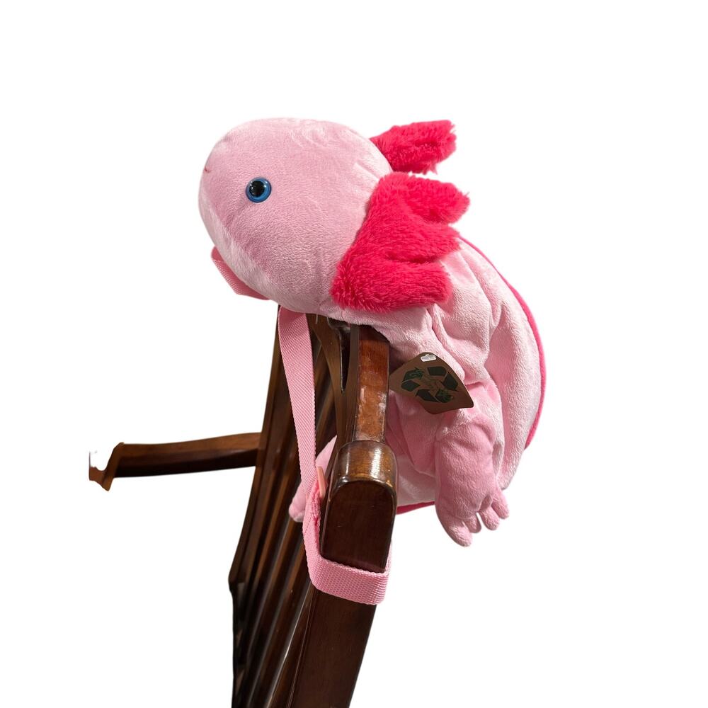 NWT The Petting Zoo Axolotl Stuffed Animal Plushie Backpack Gifts for Kids 20”